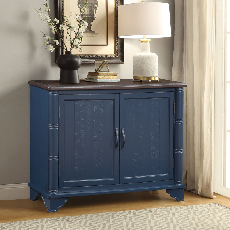 【Barbossa】ダイエルアンドボブ　JASMINE ネイビーブルー Winston Porter Draike 40'' Solid Wood Sideboard & Reviews | Wayfair